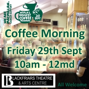 Macmillian Coffee Morning - Fri 29th Sept 2017