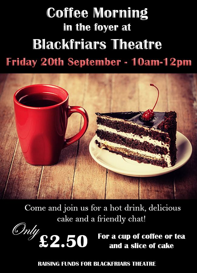 Coffee Morning - Friday 20th September 2019