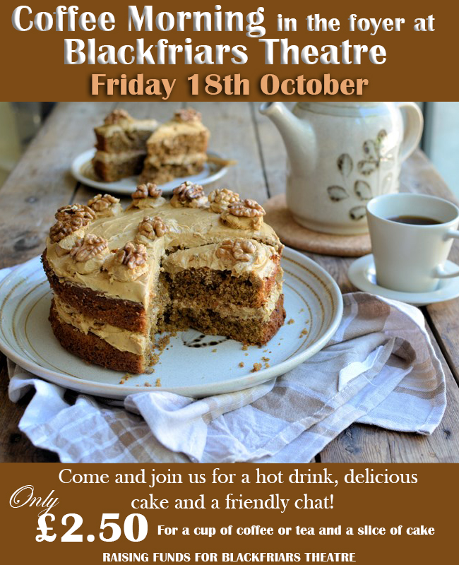 Coffee Morning - Friday 18th October 2019