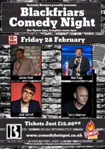 Blackfriars Comedy Night - Feb 2020