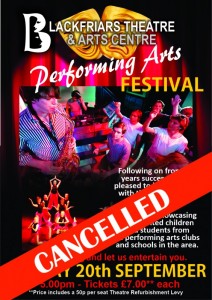Blackfriars Performing Arts Festival - September 2020